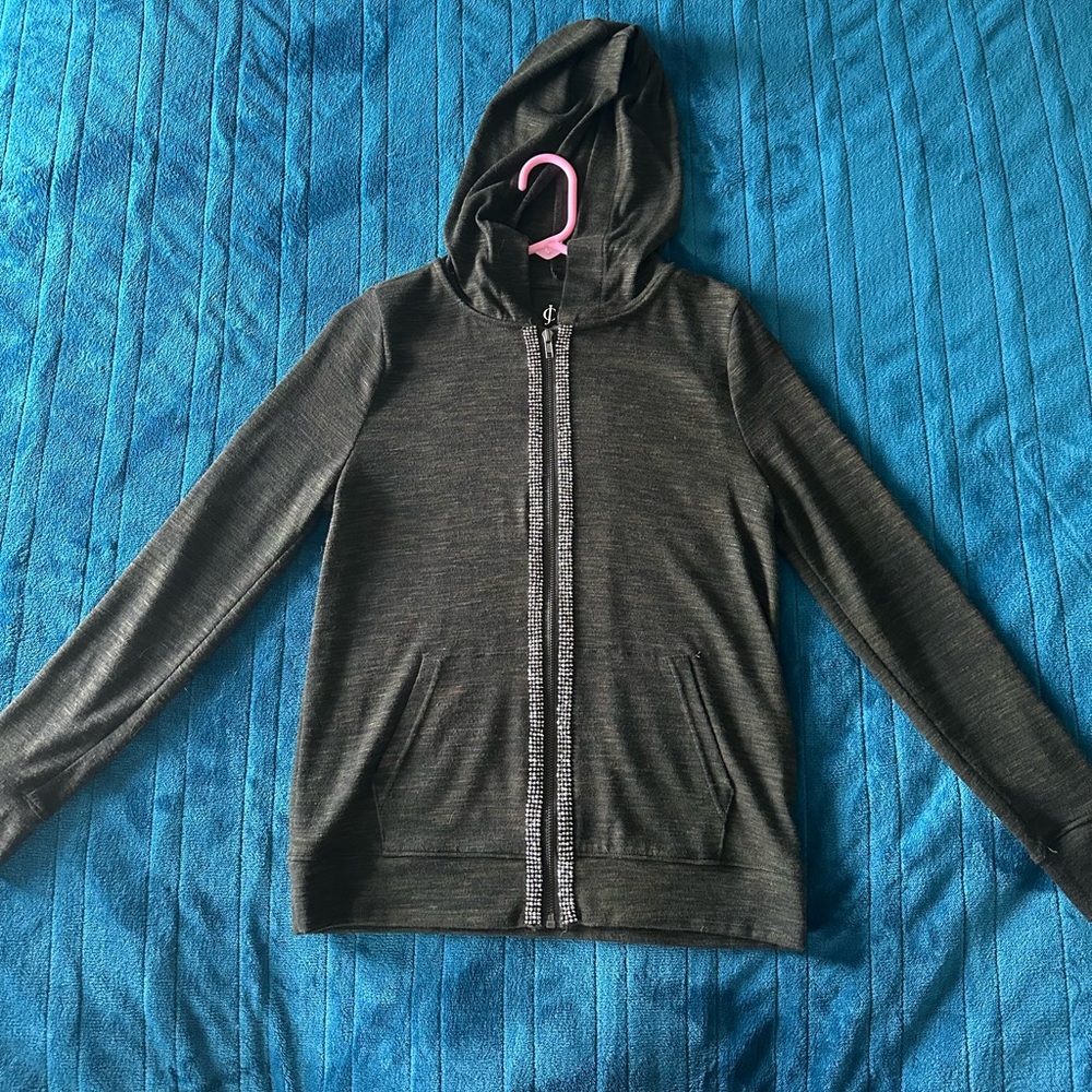 Juicy Couture Charcoal Zip-Up Hoodie
